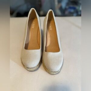 J.CREW Seville Espadrille Wedges. size 8